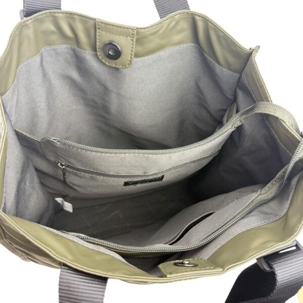Amplio Bolso de Nylon David Jones tipo Tote con Asas Ajustables y Bolsillos Exteriores Mujer - Imagen 5