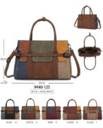 Bolso de Mano Sintético tipo Maletín con Diseño Multicolor y Frontal Decorativo Mujer - Imagen 7
