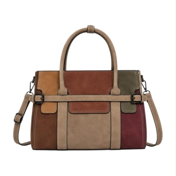 Bolso de Mano Sintético tipo Maletín con Diseño Multicolor y Frontal Decorativo Mujer - Imagen 6