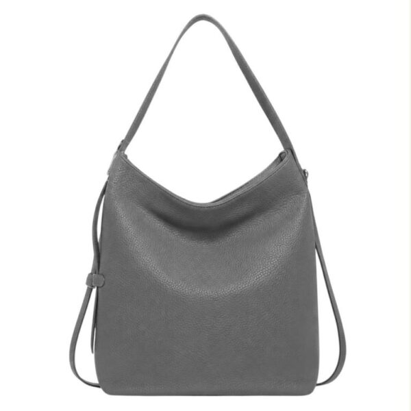 Bolso de Hombro Sintético tipo Hobo con Lateral Decorativo y Bolsillo Trasero para Mujer - Imagen 6