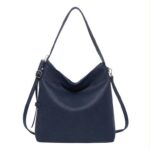 Bolso de Hombro Sintético tipo Hobo con Lateral Decorativo y Bolsillo Trasero para Mujer - Imagen 9