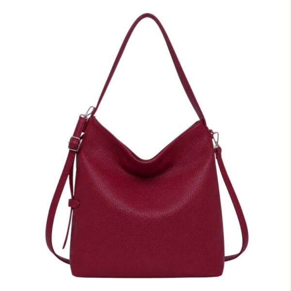 Bolso de Hombro Sintético tipo Hobo con Lateral Decorativo y Bolsillo Trasero para Mujer - Imagen 4