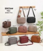 Bolso Bandolera Sintético Maxfly con Botón Frontal y 2 Cremalleras Principales de Mujer - Imagen 2