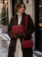 Juego 2 Bolsos Bandolera Maxfly de Mujer con Flecos Decorativos en la Cremallera y Gran Calidad