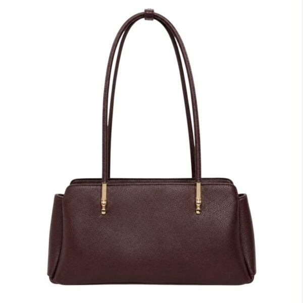Bolso de Hombro Sintético tipo Bowling con Cremallera y 3 Compartimentos Internos para Mujer - Imagen 7