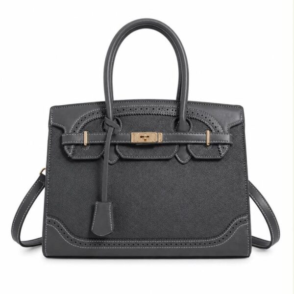 Bolso de Mano Sintético tipo Maletín con  Frontal Decorativo y Diseño Elegante de Mujer - Imagen 5