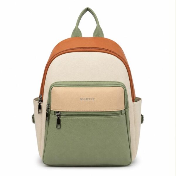 Mochila Sintética Multicolor Maxfly para Mujer con Múltiples Bolsillos Exteriores - Imagen 4