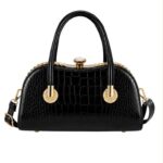 Bolso Sintético Premium de Gran Calidad con Estampado Croco y Detalles de Joyas para Mujer - Imagen 4