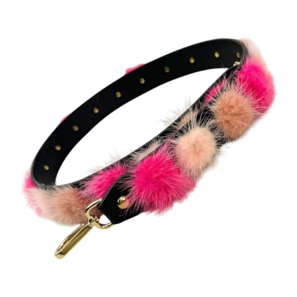 Asa para Bolso de Piel con Pompones Decorativos de Pelito - Imagen 7