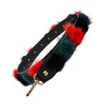 Asa para Bolso de Piel con Pompones Decorativos de Pelito - Imagen 4