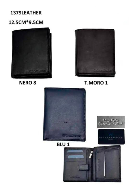 CGCA1379-All Cartera de Caballero en Piel con Colores Clásicos, Espacio para Tarjetas y Bolsillos Internos - Imagen 1