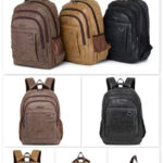 Mochila Sintética de Hombre con Gran Capacidad y Multicompartimentos Organizadores