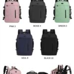 Amplia Mochila Sintética de Hombre Estilo Maleta con Asa Lateral y 2 Bolsillos Frontales