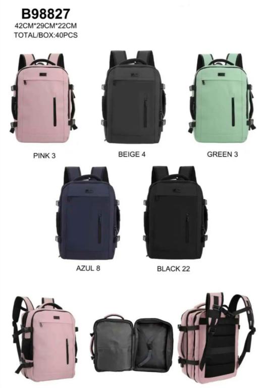 CGCAB98827-All Amplia Mochila Sintética de Hombre Estilo Maleta con Asa Lateral y 2 Bolsillos Frontales - Imagen 1