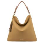 Amplo Bolso de Hombro Sintético Hobo de Mujer Coveri Collection con Asa Ajustable y Bolsillo Trasero - Imagen 3