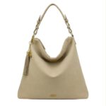 Amplo Bolso de Hombro Sintético Hobo de Mujer Coveri Collection con Asa Ajustable y Bolsillo Trasero - Imagen 4