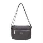 Bolso Bandolera Nylon Coveri Collection con Multicompartimentos y Cremallera para Mujer - Imagen 6