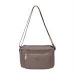 Bolso Bandolera Nylon Coveri Collection con Multicompartimentos y Cremallera para Mujer - Imagen 3