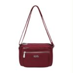 Bolso Bandolera Nylon Coveri Collection con Multicompartimentos y Cremallera para Mujer