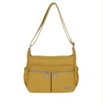 Bolso de Hombro en Tela Nylon Coveri Collection con 6 Bolsillos Exteriores y Cremallera Mujer - Imagen 5