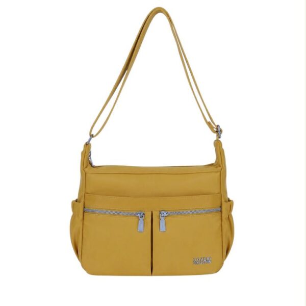 Bolso de Hombro en Tela Nylon Coveri Collection con 6 Bolsillos Exteriores y Cremallera Mujer - Imagen 5