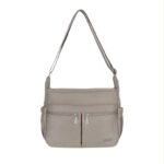 Bolso de Hombro en Tela Nylon Coveri Collection con 6 Bolsillos Exteriores y Cremallera Mujer - Imagen 2