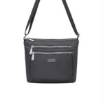 Bolso de Hombro Nylon Coveri Collection con 5 Bolsillos con Cremallera para Mujer - Imagen 7
