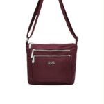 Bolso de Hombro Nylon Coveri Collection con 5 Bolsillos con Cremallera para Mujer - Imagen 3