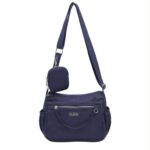 Bolso Bandolera de Mujer en Tela Nylon Coveri Collection con 6 Compartimentos y Monedero Extra - Imagen 4