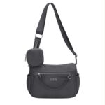 Bolso Bandolera de Mujer en Tela Nylon Coveri Collection con 6 Compartimentos y Monedero Extra - Imagen 3