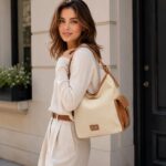 Amplio Bolso de Hombro Sintético Coveri Collection con Bolsillos Laterales para Mujer