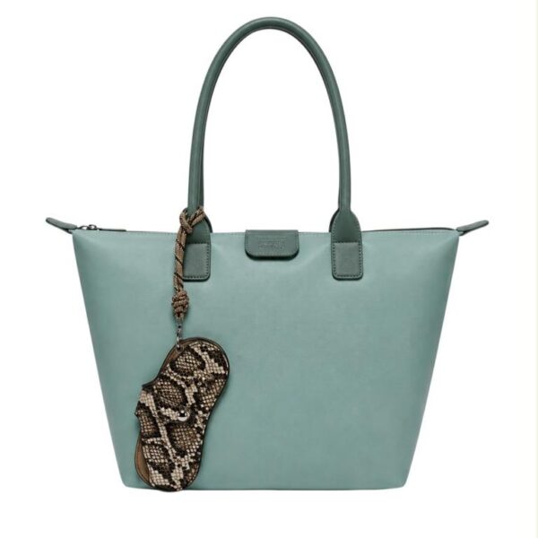 Bolso de Hombro Coveri Collection en Nylon con Monedero Extra Diseño Serpiente Mujer - Imagen 9