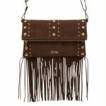 Bolso Bandolera Sintético Coveri Collection con Flecos, Piedras Frontales y Bolsillo Trasero Mujer - Imagen 6