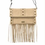 Bolso Bandolera Sintético Coveri Collection con Flecos, Piedras Frontales y Bolsillo Trasero Mujer - Imagen 7