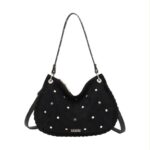 Bolso de Mano Sintético Estilo Serraje Coveri Collection Mujer con Tachuelas en Frontal y Asa - Imagen 3