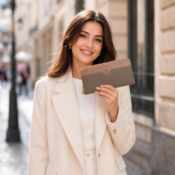 Cartera Sintética de Mujer Coveri Collection con Caja, Espacio para Tarjetas y Bolsillo Interno - Imagen 2
