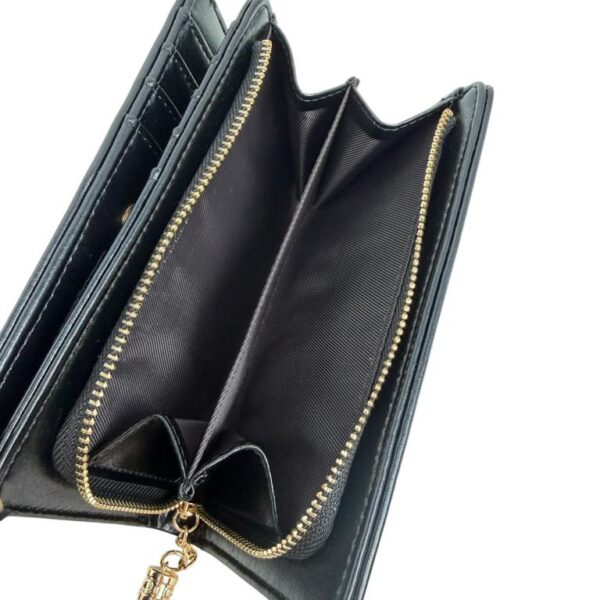 Cartera Sintética de Mujer Coveri Collection con Diseño Trenzado y Cremallera con Flecos - Imagen 11
