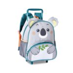 Mochila Escolar de Ruedas con Diseño Infantil de Animales y Multicompartimentos - Imagen 3