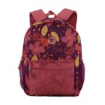 Mochila Escolar Juvenil con Diseño Floral Colorido, Compartimentos Laterales y Bolsillo Frontal - Imagen 3