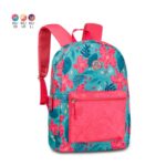Mochila Escolar Juvenil con Diseño Floral Colorido, Compartimentos Laterales y Bolsillo Frontal - Imagen 2