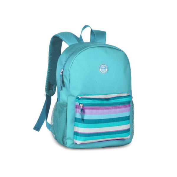 Mochila Escolar Juvenil con Bolsillo Frontal Multicolor, Cremallera y Espacio Amplio - Imagen 2