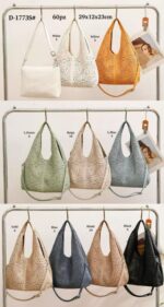 Bolso de Hombro Sintético para Mujer con Diseño de Agujeros y Bolso Bandolera Extra - Imagen 2