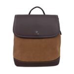 Mochila Sintética Bicolor Acacia de Mujer con Solapa Magnética y Compartimentos Internos