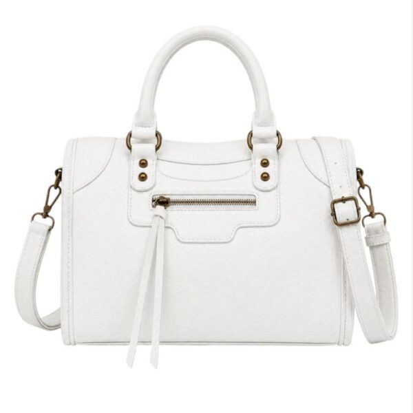 Bolso de Mano Sintético Grande con Bolsillos Exteriores y Cremalleras Originales para Mujer - Imagen 4