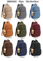Amplia Mochila en Tela Nylon con Multicompatimentos y Osito Decorativo para Mujer - Imagen 2
