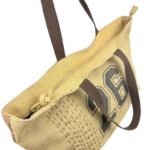 Bolso de Hombro Artesanal tipo Shopper en Yute con Números en el Frontal para Mujer - Imagen 6