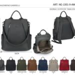 Mochila Antirrobo en Nylon para Mujer Nazareno Gabrielli con 2 Bolsillos Frontales