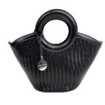 Bolso de Mano Sintético con Diseño Trenzado y 2 Asas Cortas Circulares para Mujer - Imagen 7