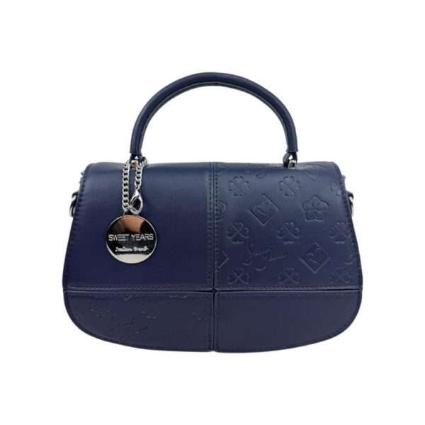 Bolso de Mano Sintético Sweet Years con Diseño de Cuadrados y Bolsillo Trasero de Mujer - Imagen 6