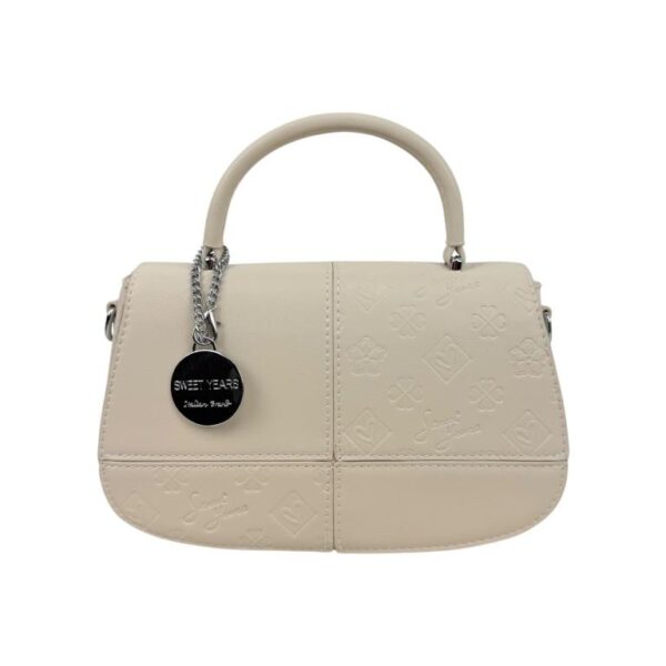 Bolso de Mano Sintético Sweet Years con Diseño de Cuadrados y Bolsillo Trasero de Mujer - Imagen 3